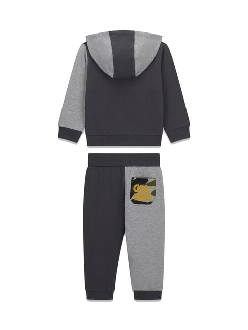 KIDS MINI ME Conjunto de ch&aacute;ndal beb&eacute; con sudadera y pantal&oacute;n combinaci&oacute;n de tonos grises - Ch&aacute;ndales para ni&ntilde;os