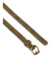 GUESS KIDS MINI ME Cintur&oacute;n de ni&ntilde;a con estampado de logotipo 4g aop beige blanco - Cinturones para ni&ntilde;os - 3