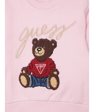 GUESS ACTIVE Sudadera de cuello redondo para ni&ntilde;a rosa algod&oacute;n de az&uacute;car - Sudadera Beb&eacute; - 3