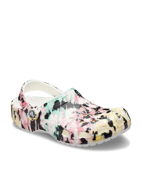 CLASSIC TIEDYE Zapatillas de estar por casa tipo sabot para mujer con estampado multi/blanco - Zapatos Mujer