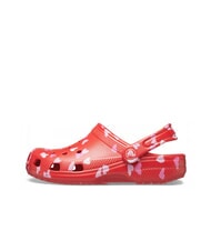 CROCS CLASSIC VDAY Zuecos de mujer rojo cereza - Zapatos unisex - 4