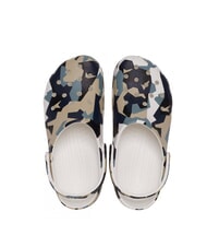 CROCS GEO CAMO Zapatillas unisex tipo sabot con estampado blanco / multicolor - Zapatos unisex - 3