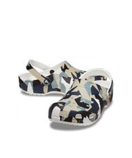 CROCS GEO CAMO Zapatillas unisex tipo sabot con estampado blanco / multicolor - Zapatos unisex - 6