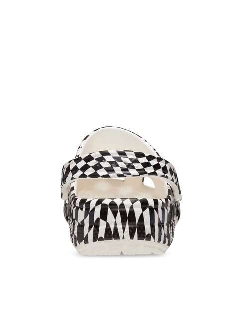 CLASSIC WARPED Zapatillas unisex tipo sabot con estampado blanco negro - Zapatos unisex