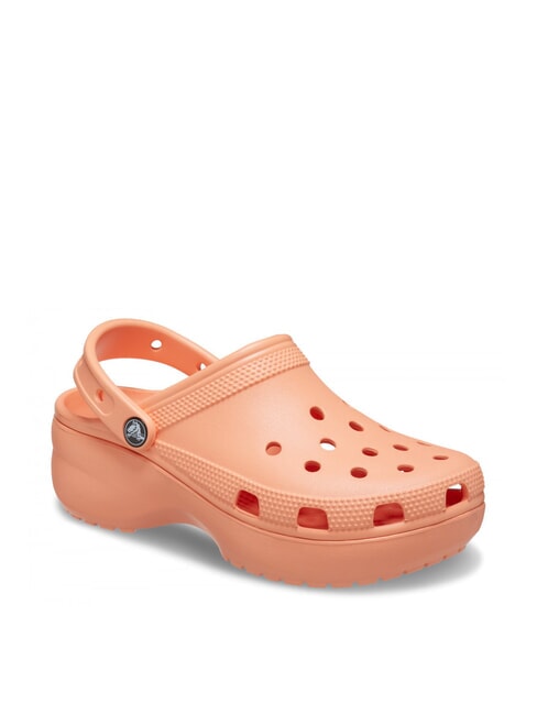 CLASSIC PLATFORM CLOG W Sandalia zueco papaya - Zapatos Mujer