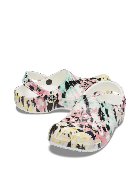 CLASSIC TIEDYE Zapatillas de estar por casa tipo sabot para mujer con estampado multi/blanco - Zapatos Mujer