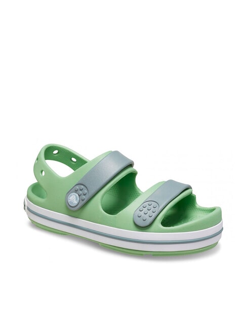 CROCBAND CRUISER KIDS Sandalia zapatilla para ni&ntilde;os verde claro/verde polvoriento - Zapatos de beb&eacute;
