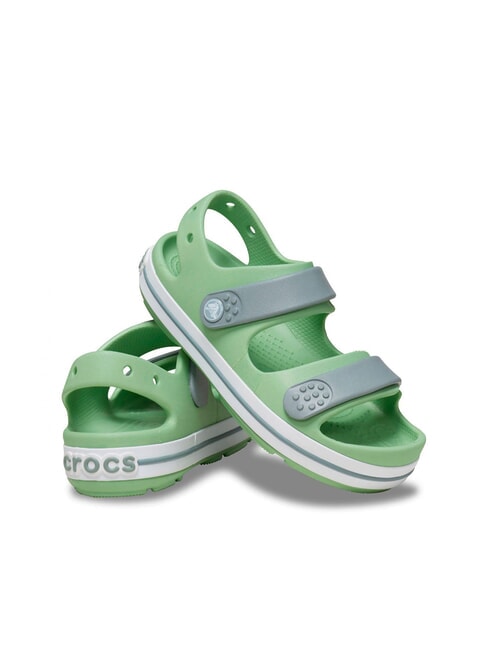 CROCBAND CRUISER KIDS Sandalia zapatilla para ni&ntilde;os verde claro/verde polvoriento - Zapatos de beb&eacute;