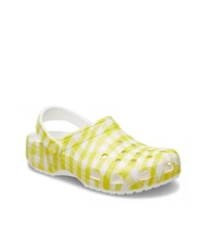 CROCS CLASSIC GINGHAM Zapatillas de estar por casa con estampado de sabot para mujer - Zapatos Mujer