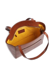 THE BRIDGE LUCREZIA Bolso de compras de piel para el hombro BROWN - Bolsos Mujer - 3