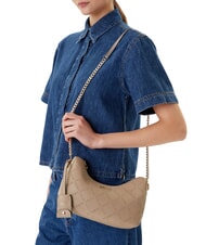 LIUJO EVRIM Bolso de hombro gris topo del desierto - Bolsos Mujer - 5