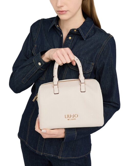 EVRIM Bolso de ba&uacute;l con tachuelas m&aacute;rmol - Bolsos Mujer