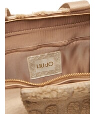 LIUJO WOOL Bolso de mano, con bandolera leche de avena - Bolsos Mujer - 4