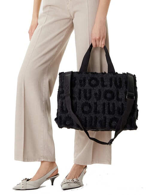 WOOL Bolso de mano, con bandolera NEGRO - Bolsos Mujer
