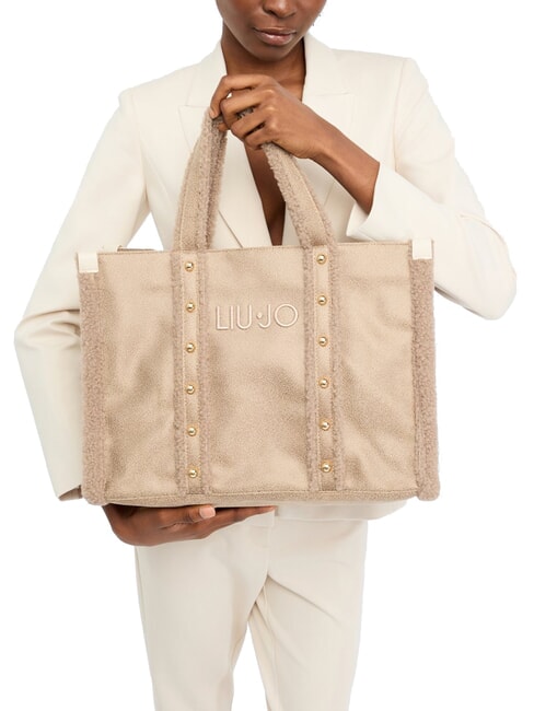 ANIMALIER Bolsa de compras grande natural - Bolsos Mujer