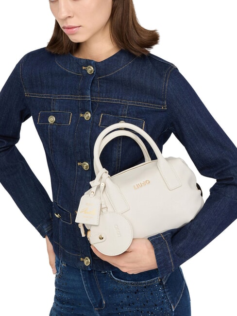 AMELIE Bolso ba&uacute;l peque&ntilde;o con charm m&aacute;rmol - Bolsos Mujer