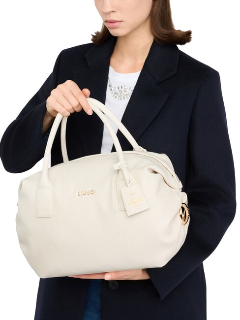 AMELIE Bolso ba&uacute;l grande con charm m&aacute;rmol - Bolsos Mujer