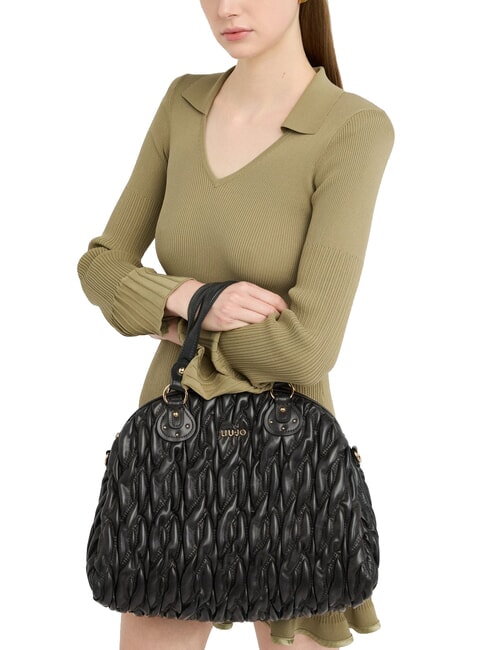 AJDE Bolso de mano, con bandolera NEGRO - Bolsos Mujer