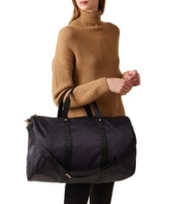 BORBONESE ECO LINE  Bolso mediano con bandolera negro oscuro - Bolsas de viaje - 5