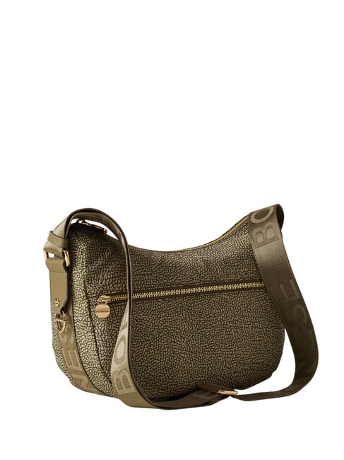 BORBONESO Bolso LUNA Hobo, Peque&ntilde;o aceituna - Bolsos Mujer