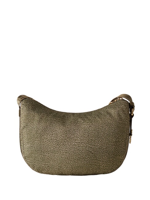 BORBONESO Bolso LUNA Hobo, Peque&ntilde;o aceituna - Bolsos Mujer