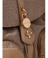BORBONESE POCHE Mochila con bolsillos arena - Bolsos Mujer - 4