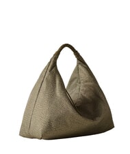 BORBONESE PLIE Bolso hobo mediano aceituna - Bolsos Mujer - 2
