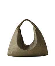 BORBONESE PLIE Bolso hobo mediano aceituna - Bolsos Mujer - 4