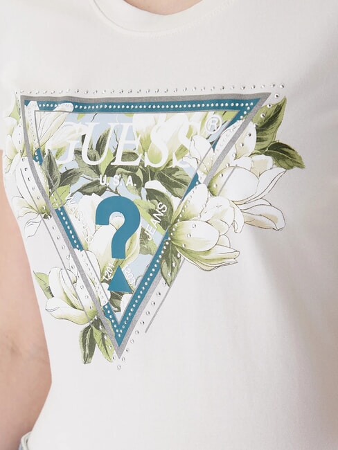 CAMELIA TRIANGLE Camiseta de manga corta con estampado y aplicaciones cremwhi - camiseta