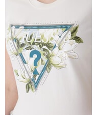 GUESS CAMELIA TRIANGLE Camiseta de manga corta con estampado y aplicaciones cremwhi - camiseta - 3