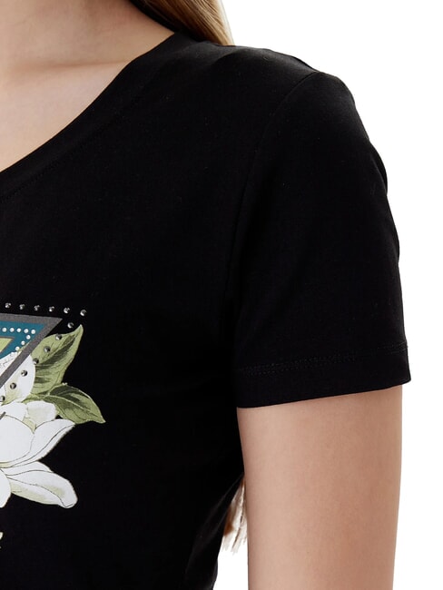 CAMELIA TRIANGLE Camiseta de manga corta con estampado y aplicaciones jetbla - camiseta