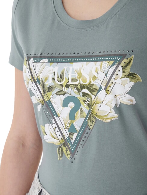 CAMELIA TRIANGLE Camiseta de manga corta con estampado y aplicaciones gris metal pesado - camiseta