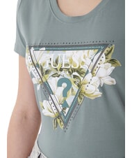 GUESS CAMELIA TRIANGLE Camiseta de manga corta con estampado y aplicaciones gris metal pesado - camiseta - 3