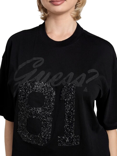 BELT WRAPPED Camiseta de manga corta de corte holgado jetbla - camiseta