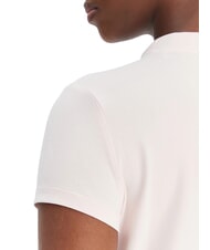 GUESS MOCK NECK ALL OVER 4G Camiseta slim fit con pedrer&iacute;a rosa delicado - camiseta - 4