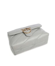 PINKO CLASSIC LOVE PUFF Bolso de napa gris perla-oro antiguo - Bolsos Mujer - 5