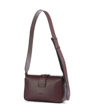 PINKO LOVE ONE SLOUCHY Mini bolso de hombro de piel vino borgo&ntilde;a-plata vieja - Bolsos Mujer - 2
