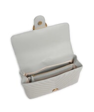 PINKO CLASSIC LADY LOVE BAG bolsa de chevr&oacute;n gris perla-oro antiguo - Bolsos Mujer - 4