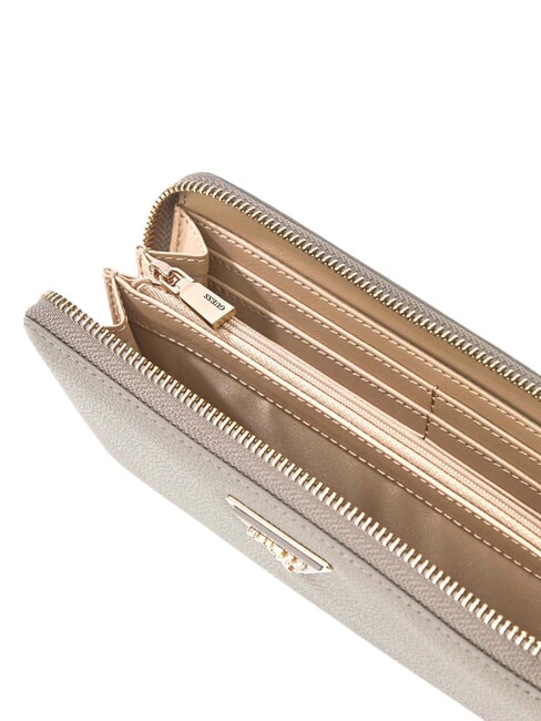 LAUREL 2 Cartera grande con cremallera y correa para la mu&ntilde;eca marr&oacute;n oscuro - Carteras Mujer