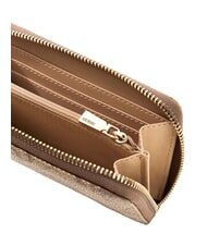 GUESS LAUREL 2 Cartera mediana con cremallera y estampado del logotipo 4G logotipo de caf&eacute; con leche / marr&oacute;n - Carteras Mujer - 2