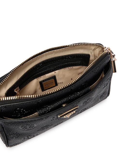 CRESIDIA 2 Bolso de hombro Peony con logotipo en relieve logotipo negro - Bolsos Mujer