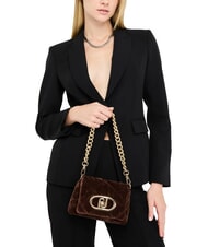 LIUJO LAPUFFY Mini bolso de hombro / bandolera marr&oacute;n claro - Bolsos Mujer - 4