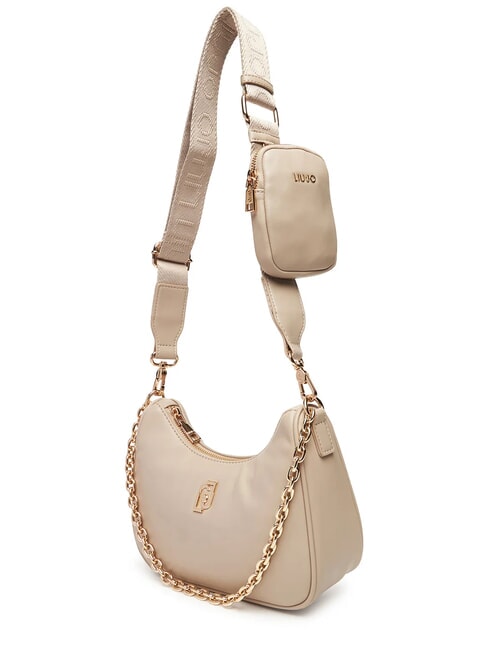 ACHALA Bolso peque&ntilde;o con cadena y bolsito NEUTRAL - Bolsos Mujer