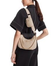 LIUJO ACHALA Bolso peque&ntilde;o con cadena y bolsito NEUTRAL - Bolsos Mujer - 5