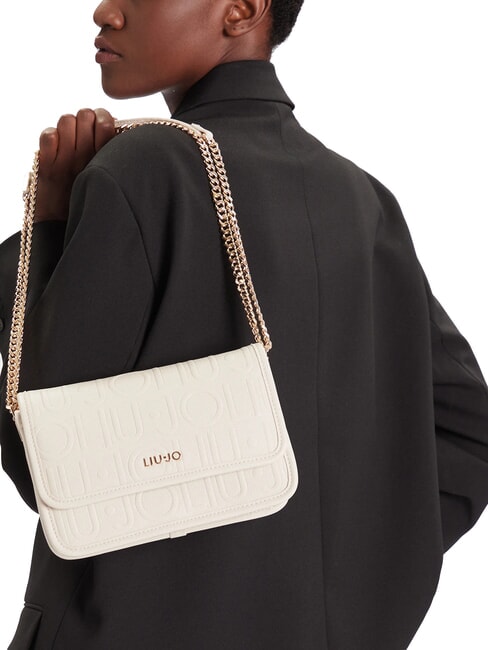 MANHATTAN Bolso convertible con solapa m&aacute;rmol - Bolsos Mujer