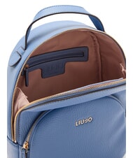 LIUJO MANHATTAN Mochila redonda mediana con bolsillo mezclilla clara - Bolsos Mujer - 3