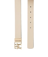 TOMMY HILFIGER TH LOGO Cintur&oacute;n de cuero reversible caqui desierto jaspeado - Cinturones - 3