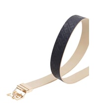 TOMMY HILFIGER TH LOGO Cintur&oacute;n de cuero reversible caqui desierto jaspeado - Cinturones - 4