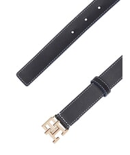 TOMMY HILFIGER TH LOGO Cintur&oacute;n de cuero para mujer - Cinturones