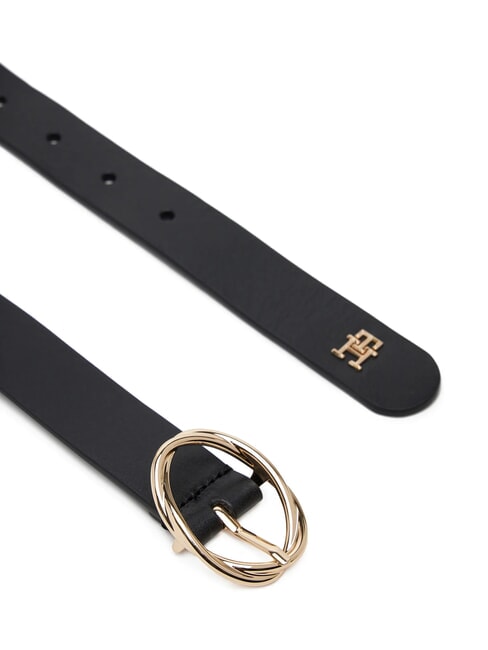 TH CHIC Cintur&oacute;n de cuero para mujer negro - Cinturones